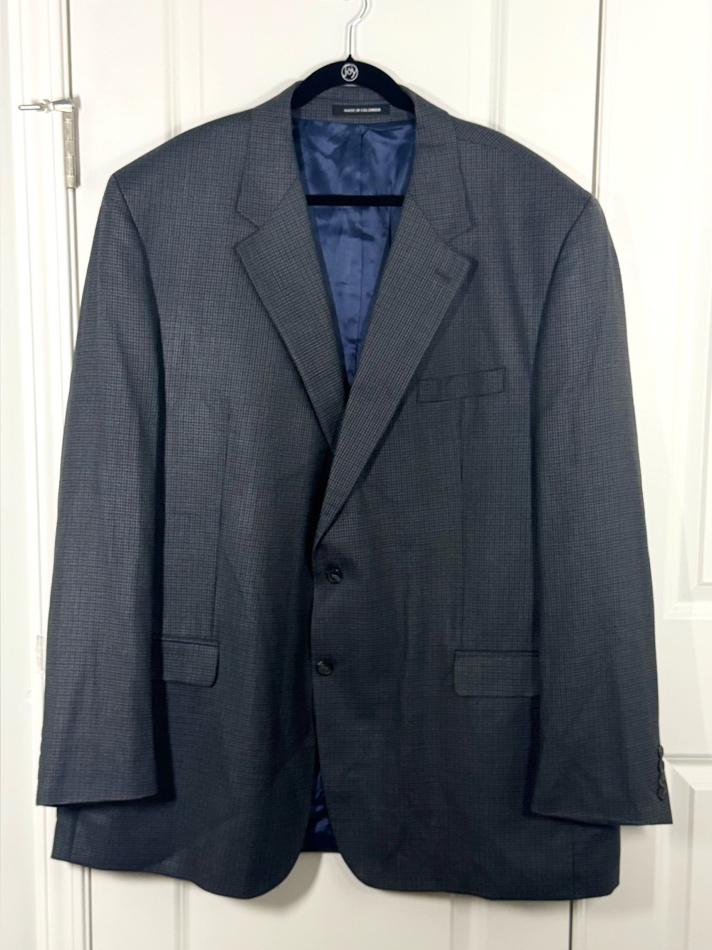 Lauren Ralph Lauren Silk Wool Houndstooth Business Office Work Sport Coat 54 XL